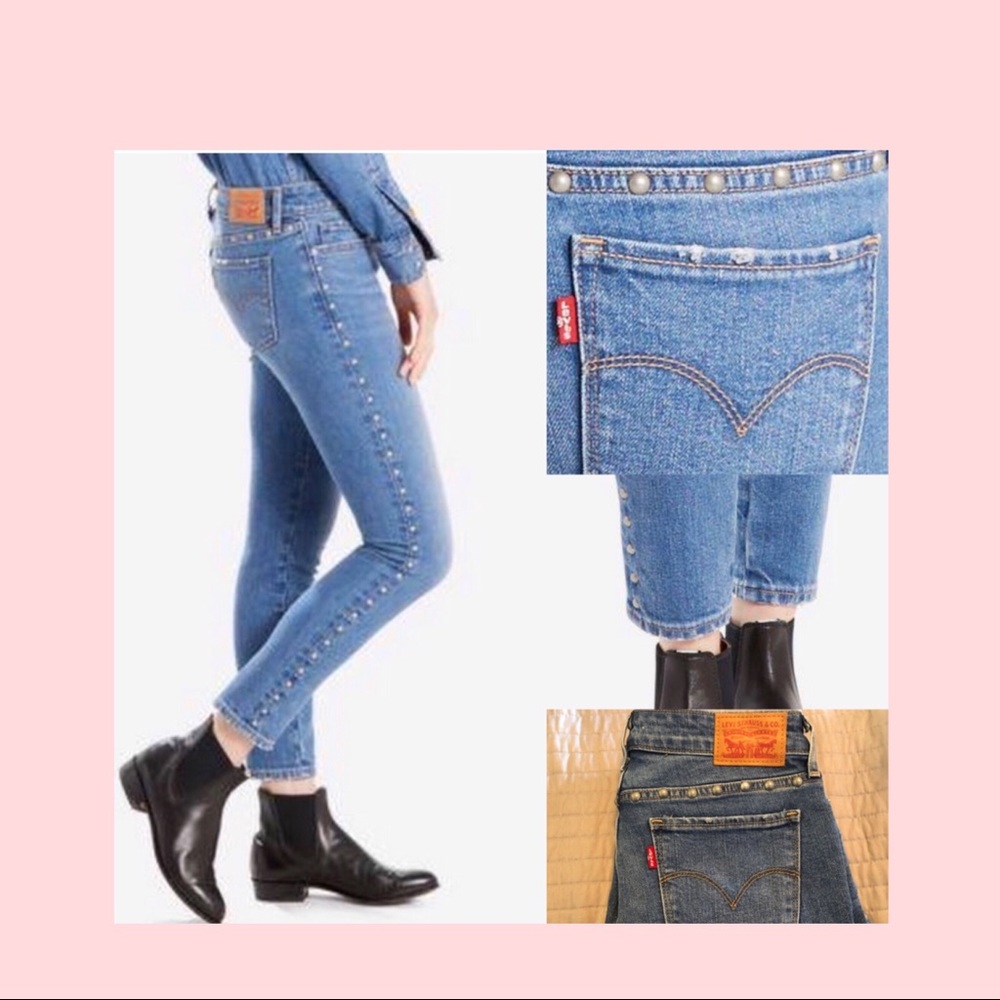 Levi studded jeans